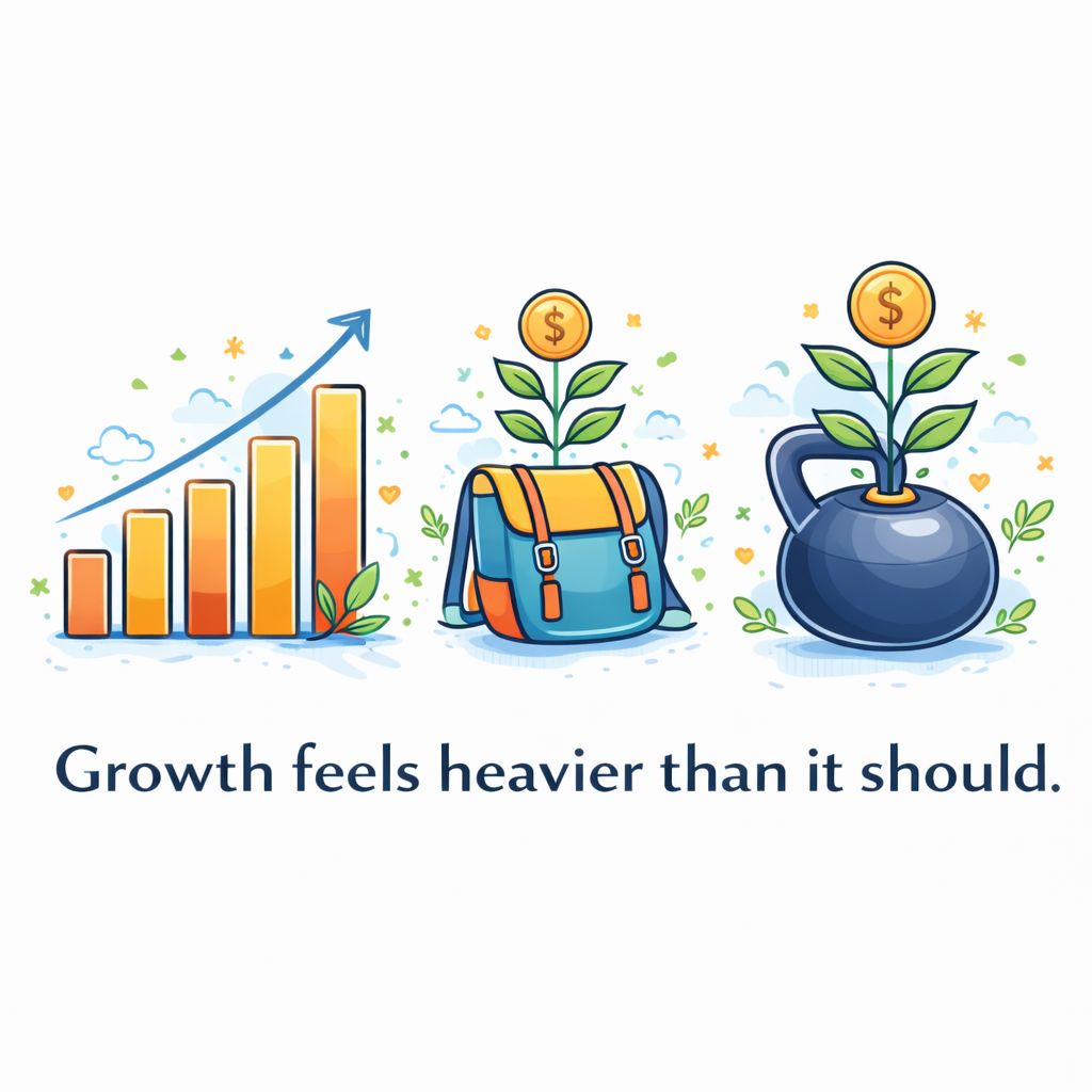 Growth Feels Heavy