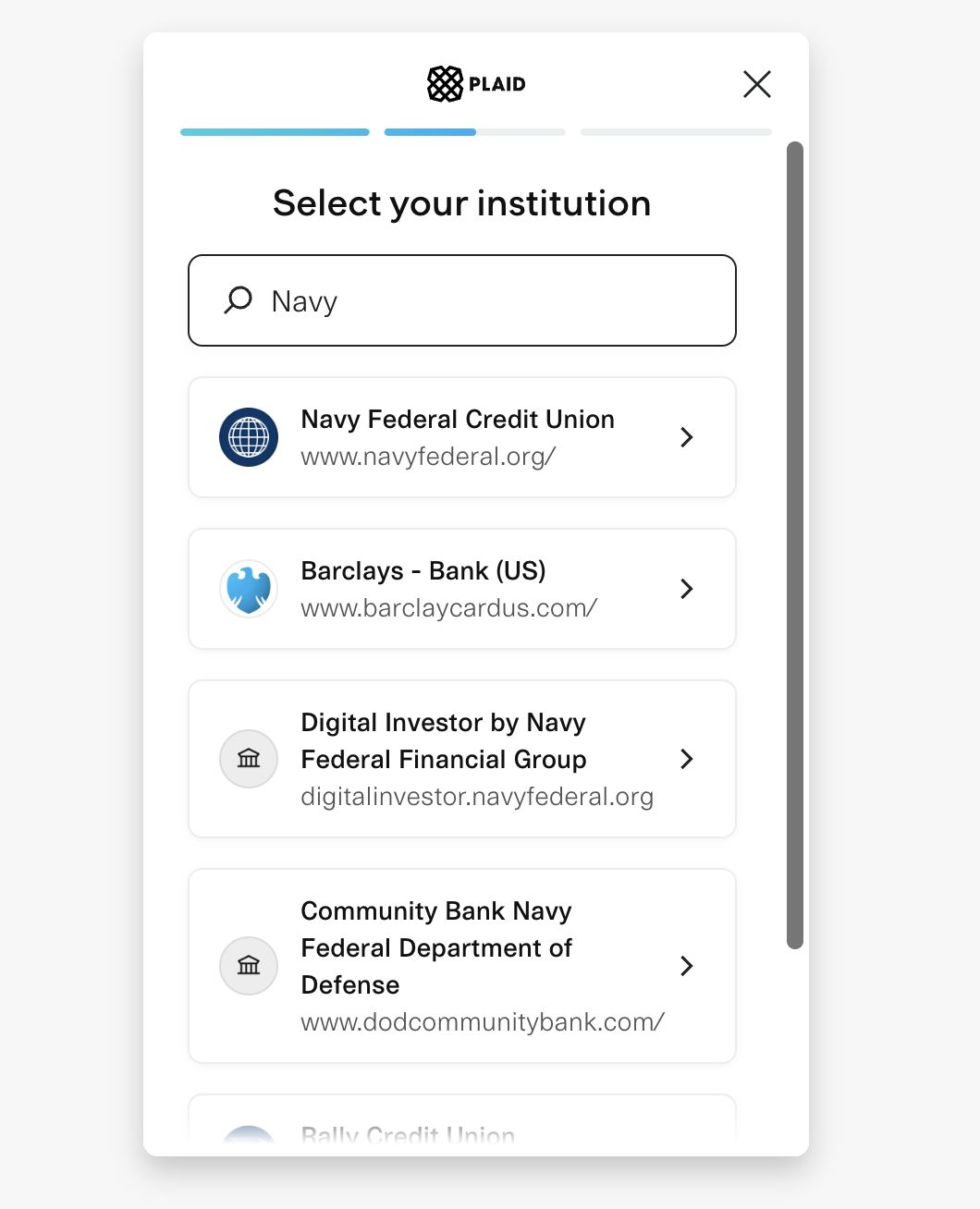 Search your Bank